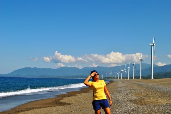 Looking in Amazement at the Beautiful Eco Friendly Bangui WIndmills